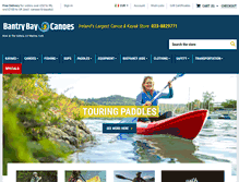Tablet Screenshot of bantry-bay-canoes.com